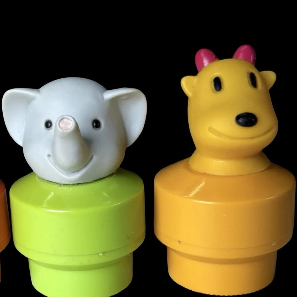 Vintage‎ 1990s Fisher Price Chunky Little People Figures Lot of 3 Animals